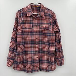 Women's Rebar Flannel DuraStretch Work‎ Shirt xl pink faded rose